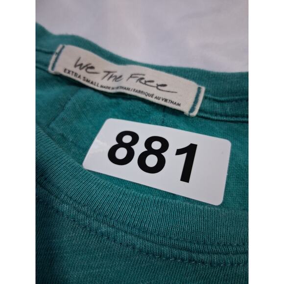 Free People We The Free Women's suze XS Oversized Grungecore Clarity Ringer Tee - Picture 9 of 12